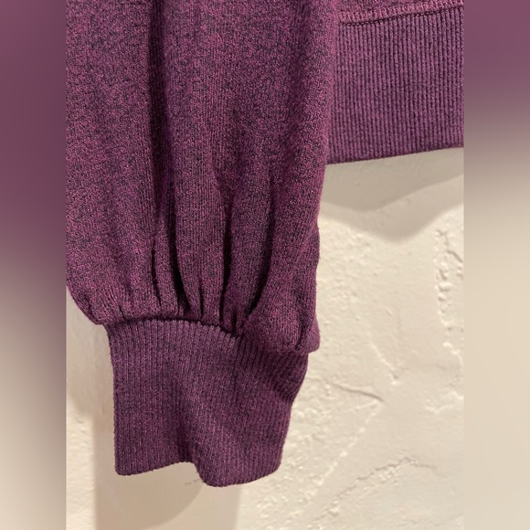 PAIGE Eggplant Purple V-Neck Sweater - Picture 4 of 7
